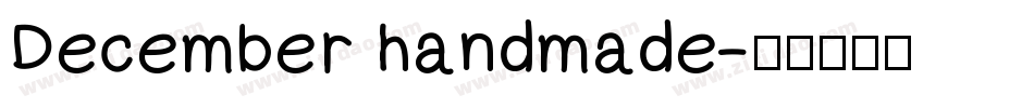 December handmade字体转换